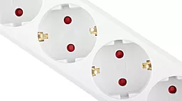 Мережевий фільтр (подовжувач) REAL-EL RS-Protect M 5 розеток 10А 3м з вимикачем White (EL122300027) - мініатюра 6