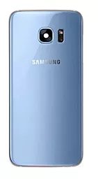 Задняя крышка корпуса Samsung Galaxy S7 G930 со стеклом камеры Original  Blue