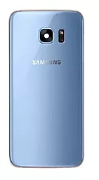 Задняя крышка корпуса Samsung Galaxy S7 G930 со стеклом камеры Original Blue - фото Задняя крышка корпуса Samsung Galaxy S7 G930 со стеклом камеры Original Blue