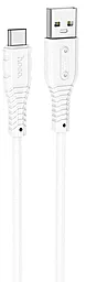 Кабель Hoco X67 Nano Silicone Charging USB-A - Type-C 20w 5a 1м cable White