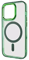Чехол Epik Iris with MagSafe для Apple iPhone 13 Pro Green - миниатюра 3 Чехол Epik Iris with MagSafe для Apple iPhone 13 Pro Green - миниатюра 3