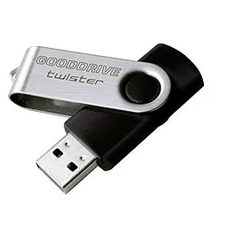 Флешка GooDRam Twister 32GB (PD32GH2GRTSKR9) Black - фото Флешка GooDRam Twister 32GB (PD32GH2GRTSKR9) Black