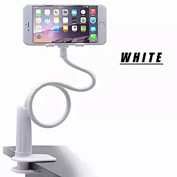 Держатель для телефона гибкий на стол Ipaid lazy White - фото Держатель для телефона гибкий на стол Ipaid lazy White