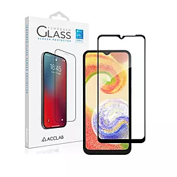 Защитное стекло ACCLAB Full Glue для Samsung Galaxy A04, A04e Черный (1283126544804) - миниатюра 2