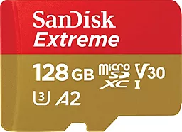 Карта памяти SanDisk microSDXC 128GB Extreme Class 10 UHS-I U3 V30 A2 (SDSQXA1-128G-GN6GN)