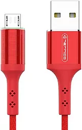 USB Кабель Jellico LED KDS-70 15W 3A 1.2M micro USB Cable Red