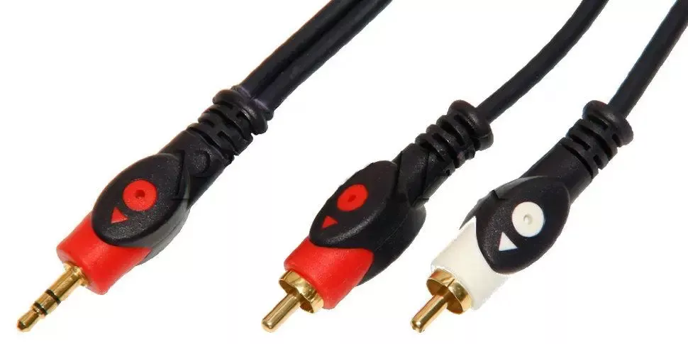 Аудио кабель TCOM Aux mini Jack 3.5 mm - 2хRCA M/M Cable 5 м black - фото 5