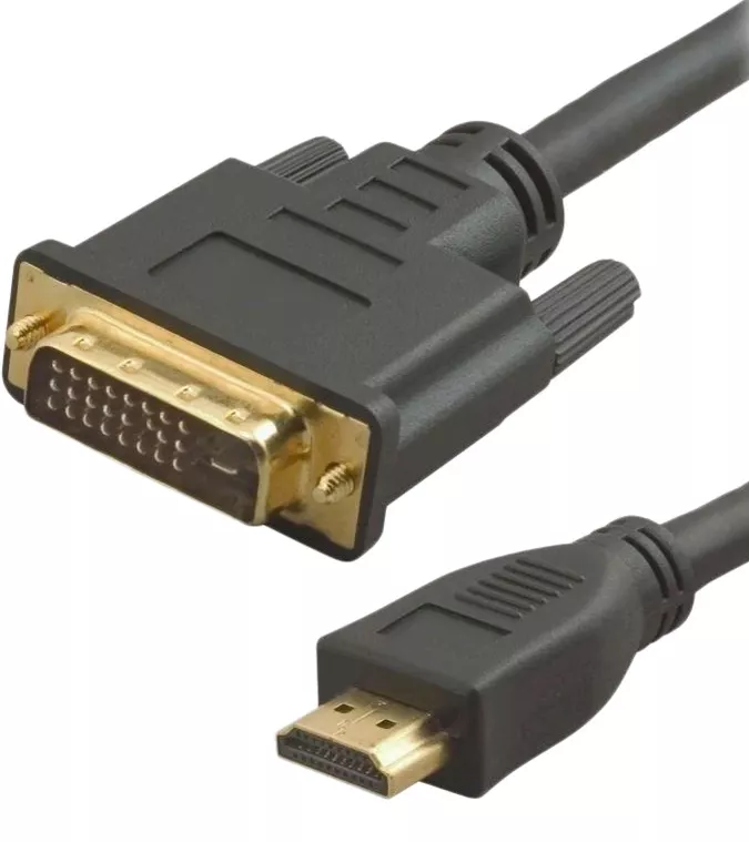 Видеокабель HDMI to DVI 24pin, 5.0m (9154) Atcom - фото 1