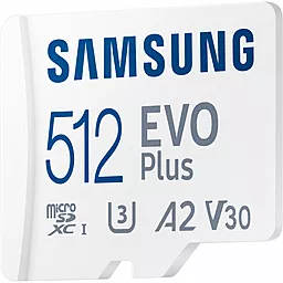 Карта пам'яті Samsung microSDXC EVO Plus 512GB UHS-I U3 V30 A2 Class 10 + SD-adapter (MB-MC512KA/RU) - мініатюра 3