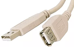 Кабель (шлейф) Atcom USB2.0 AM/AF 3м White
