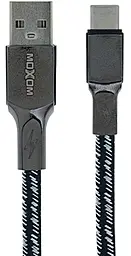 Кабель Moxom MX-CB75 USB-A - Type-C 15w 3a 1м cable Black - фото Кабель Moxom MX-CB75 USB-A - Type-C 15w 3a 1м cable Black