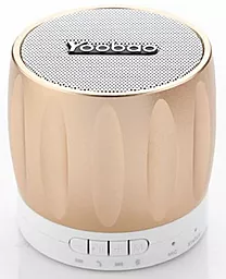Колонки акустические Yoobao Bluetooth Mini Speaker YBL-202 Gold - миниатюра 2