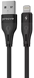Кабель Proove Soft Silicone USB-A - Lightning 12w 2.4a 1м cable Black (CCSO20001101)