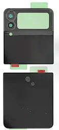 Задняя крышка корпуса Samsung Galaxy Z Flip 3 F711 со стеклом камеры, две части Original Phantom Black - фото Задняя крышка корпуса Samsung Galaxy Z Flip 3 F711 со стеклом камеры, две части Original Phantom Black