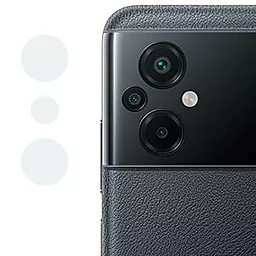 Захисне скло Epik 0.18mm на камеру для Xiaomi Poco M5 Прозорий