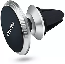 Держатель магнитный Awei X5 Air Vent Magnet Car Mount Holder Silver - фото Держатель магнитный Awei X5 Air Vent Magnet Car Mount Holder Silver