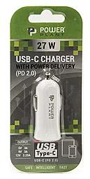 Автомобільний зарядний пристрій PowerPlant Type-C 27w USB-C home charger white - мініатюра 4