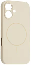 {"ru": "Чехол", "uk": "Чохол"} Silicone Case Full Camera Fine Ring MagSafe для Apple iPhone 16  Antique White