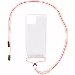 Чохол Epik Crossbody Transparent Apple iPhone 13 Pink
