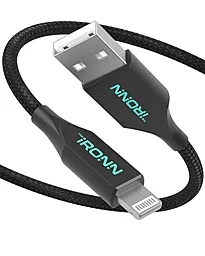USB Кабель iRONN Nylon Lightning Cable 12W 1.8m Black (X002VZE2D9)