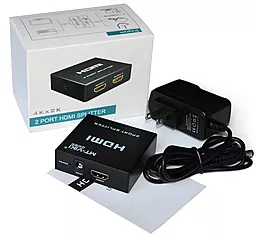 Видео сплиттер MT-VIKI HDMI 1x2 v1.4 4k 30hz Black - миниатюра 7