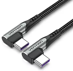 Кабель Vention USB Type-C - Type-C 100w 5a 1м PD cable Gray (TANHF) - фото Кабель Vention USB Type-C - Type-C 100w 5a 1м PD cable Gray (TANHF)