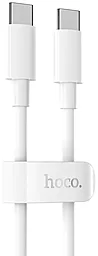 Кабель USB Hoco X51 High-Power 100W 5A 2M USB Type-C - Type-C Cable White