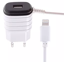 Сетевое зарядное устройство Remax RMT-9188 2.1a home charger + Lightning cable White - фото Сетевое зарядное устройство Remax RMT-9188 2.1a home charger + Lightning cable White