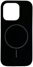 Чехол Silicone Case Full Fine Ring MagSafe для Apple iPhone 16 Pro Black - фото Чехол Silicone Case Full Fine Ring MagSafe для Apple iPhone 16 Pro Black