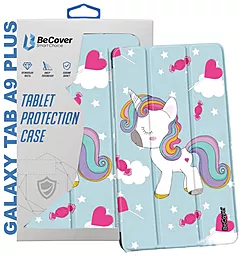 Чехол для планшета BeCover Smart Case для Samsung Galaxy Tab A9 Plus SM-X210/SM-X215/SM-X216 11.0" Unicorn (710321) - фото Чехол для планшета BeCover Smart Case для Samsung Galaxy Tab A9 Plus SM-X210/SM-X215/SM-X216 11.0" Unicorn (710321)