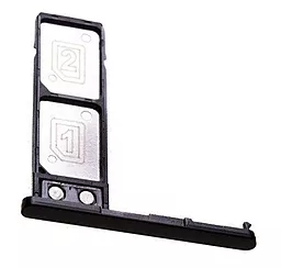 Держатель (лоток) Сим карты Sony Xperia L2 H4311 / H4331 Black - миниатюра 2