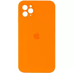 {"ru": "Чехол", "uk": "Чохол"} Silicone Case Full Camera Square для Apple iPhone 11 Pro Max Papaya
