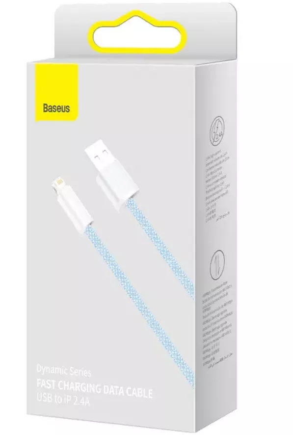 Кабель Baseus Dynamic Series USB-A - Lightning 12w 2.4a 2м cable Blue (CALD000503) - фото 4
