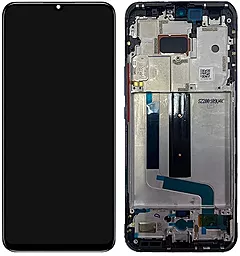 Дисплей Xiaomi Mi 10 Lite 5G, Mi 10 Lite Zoom, Mi 10 Youth 5G з тачскріном і рамкою, (OLED), Black