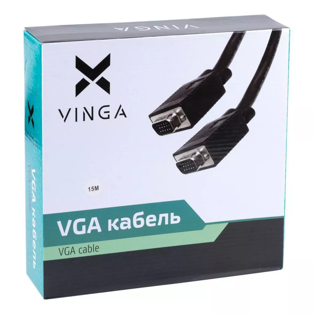 Видеокабель VGA 15.0m (VGA03-15.0) Vinga - фото 5