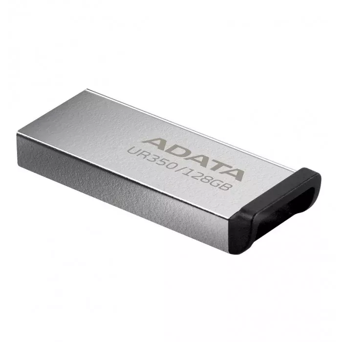 Флешка ADATA 128 GB UR350 USB 3.2 (UR350-128G-RSR/BK) silver/black - фото 3