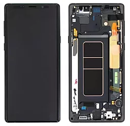 Дисплей Samsung Galaxy Note 9 N960 с тачскрином и рамкой, (OLED), Black