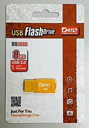 Флешка Dato 8GB DS3002 Yellow (DT300208) - фото Флешка Dato 8GB DS3002 Yellow (DT300208)