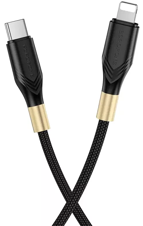 Кабель Borofone BX92 Advantage USB Type-C - Lightning 20w 3a 1м PD сable Black - фото 4