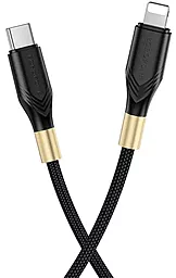 Кабель Borofone BX92 Advantage USB Type-C - Lightning 20w 3a 1м PD сable Black - миниатюра 4 Кабель Borofone BX92 Advantage USB Type-C - Lightning 20w 3a 1м PD сable Black - миниатюра 4
