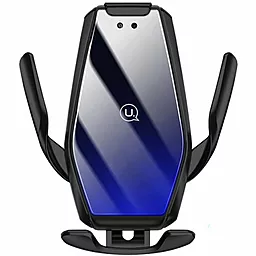 Держатель Usams CD126 Penguin Automatic Wireless Charging Car 15W Black