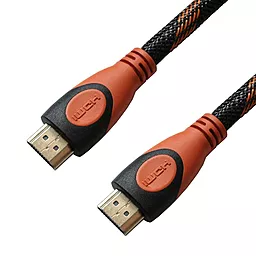 Видеокабель Grand-X HDMI v2.0 4k 60hz 1.5m Black-Orange (HDN-4K) - миниатюра 3