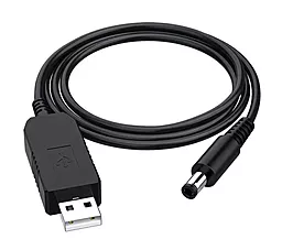 Кабель USB ArmorStandart с преобразователем 5V -> 12V USB-A - DC 5.5x2.5mm 0.8m black (ARM78439) - фото Кабель USB ArmorStandart с преобразователем 5V -> 12V USB-A - DC 5.5x2.5mm 0.8m black (ARM78439)