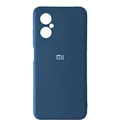 Чехол Silicone Case Full для Xiaomi Redmi Note 11R/Poco M4 5G Navy Blue