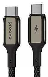 Кабель USB PD Proove Dense Metal 60w 3a USB Type-C - Type-C black (CCDM60002201)