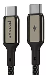 Кабель Proove Dense Metal USB Type-C - Type-C 60w 3a 1м PD cable Black (CCDM60002201) - фото Кабель Proove Dense Metal USB Type-C - Type-C 60w 3a 1м PD cable Black (CCDM60002201)