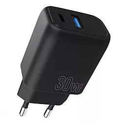 Сетевое зарядное устройство Proove 30w PD USB-C/USB-AАports fast charger black (WCSP3011001) - фото Сетевое зарядное устройство Proove 30w PD USB-C/USB-AАports fast charger black (WCSP3011001)