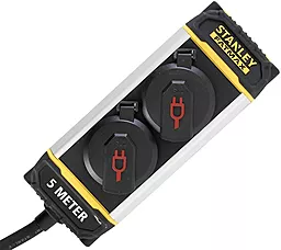 Сетевой фильтр (удлинитель) Stanley 3x1.5мм2, IP44 5м чёрный/белый (SXECCK0EAJE) - фото Сетевой фильтр (удлинитель) Stanley 3x1.5мм2, IP44 5м чёрный/белый (SXECCK0EAJE)