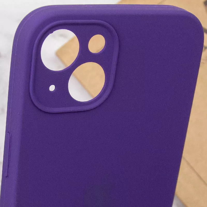 Чехол Silicone Case Full Camera for Apple iPhone 14 Amethyst - фото 6
