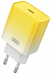 Сетевое зарядное устройство XO CE18 30w PD USB-C fasr charger yellow - фото Сетевое зарядное устройство XO CE18 30w PD USB-C fasr charger yellow